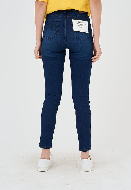 Mossimo Maricar Dark Indigo Five Pocket Skinny Mid Jeans