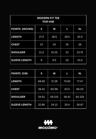 Mossimo Enzo Black Modern Fit Tee For Men