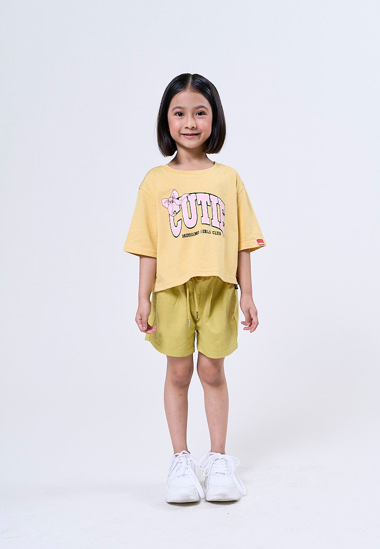 Mossimo Kids Louise Golden Cream Loose Cropped Tshirt