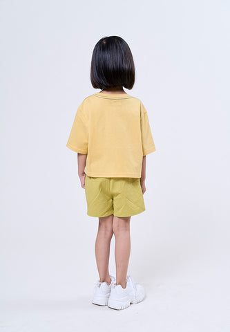 Mossimo Kids Louise Golden Cream Loose Cropped Tshirt