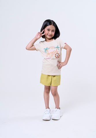 Mossimo Kids Karen Beige Basic Tshirt