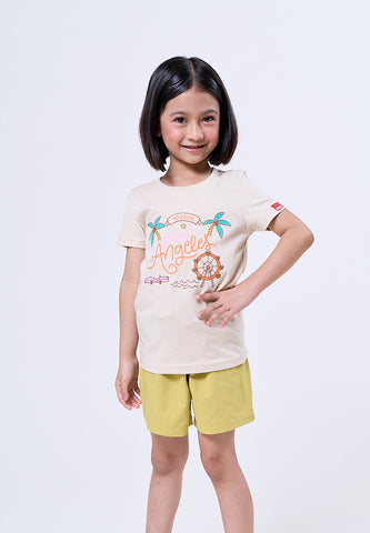 Mossimo Kids Karen Beige Basic Tshirt