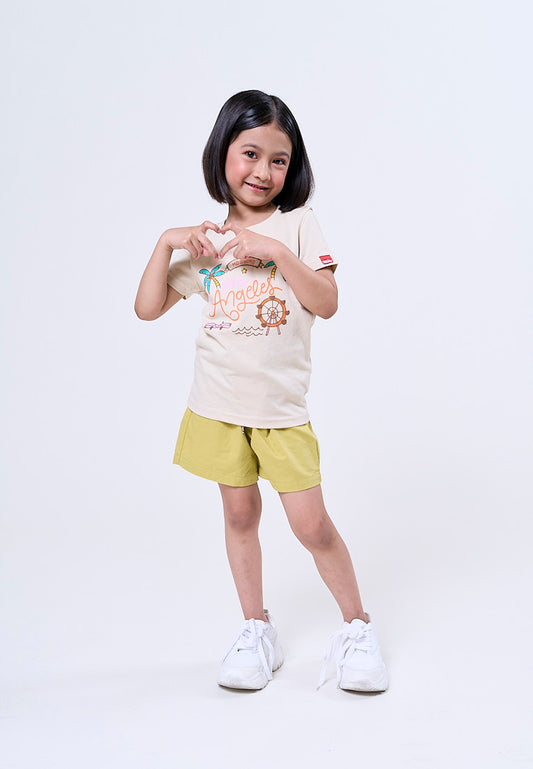Mossimo Kids Karen Beige Basic Tshirt