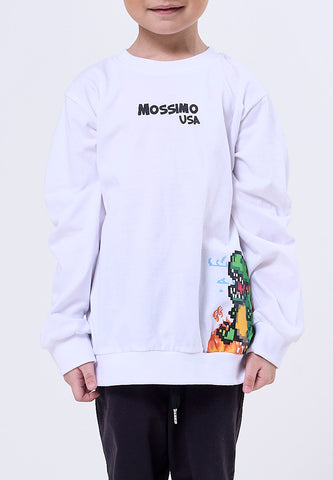 Mossimo Kids Caelen White Graphic Pullover and Pants Set