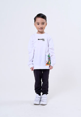 Mossimo Kids Caelen White Graphic Pullover and Pants Set