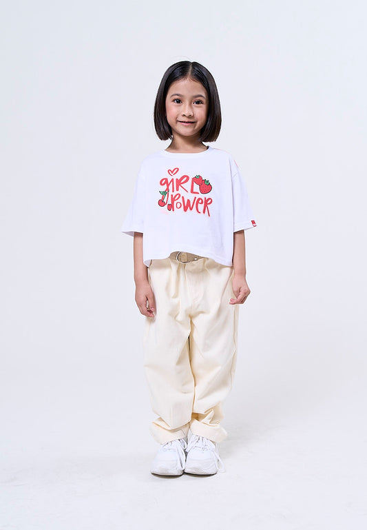 Mossimo Kids Luna Beige Belted Relaxed Pants