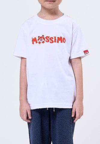 Mossimo Kids Alexie White Regular Round Neck Tshirt