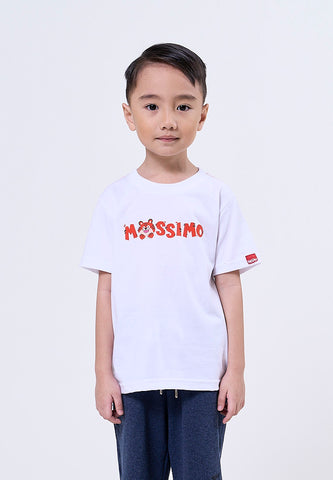 Mossimo Kids Alexie White Regular Round Neck Tshirt