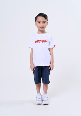 Mossimo Kids Alexie White Regular Round Neck Tshirt