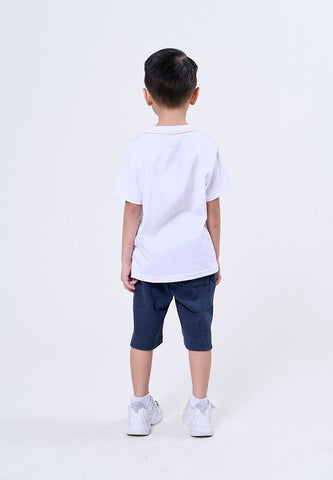Mossimo Kids Alexie White Regular Round Neck Tshirt