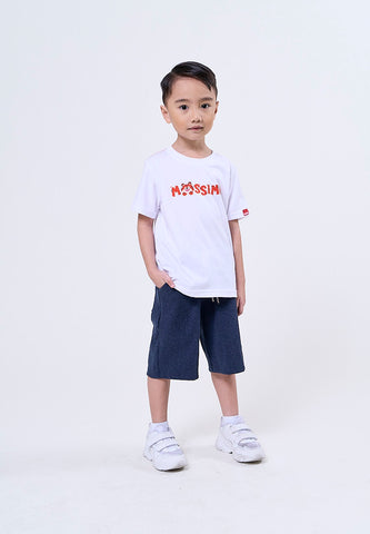Mossimo Kids Alexie White Regular Round Neck Tshirt