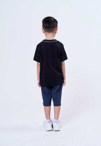 Mossimo Kids Jaxson Black Round Neck Regular Tshirt
