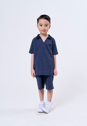 Mossimo Kids Renzie Black Rib Knit Top and Shorts Set