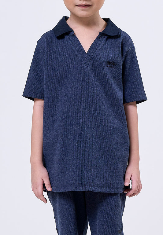 Mossimo Kids Renzie Black Rib Knit Top and Shorts Set