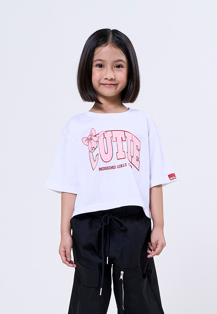 Mossimo Kids Louise White Loose Cropped Tshirt