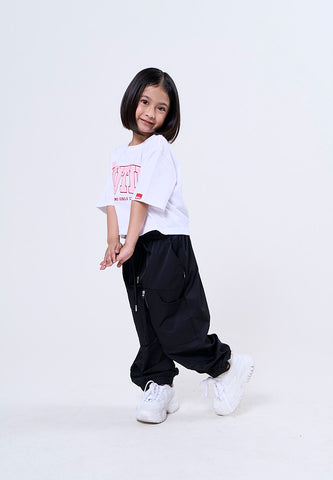 Mossimo Kids Louise White Loose Cropped Tshirt