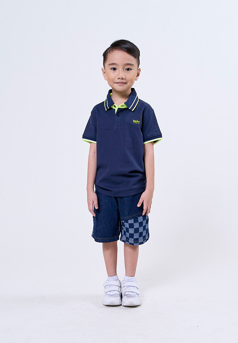 Mossimo Kids Peter Denim Shorts with Race Pattern