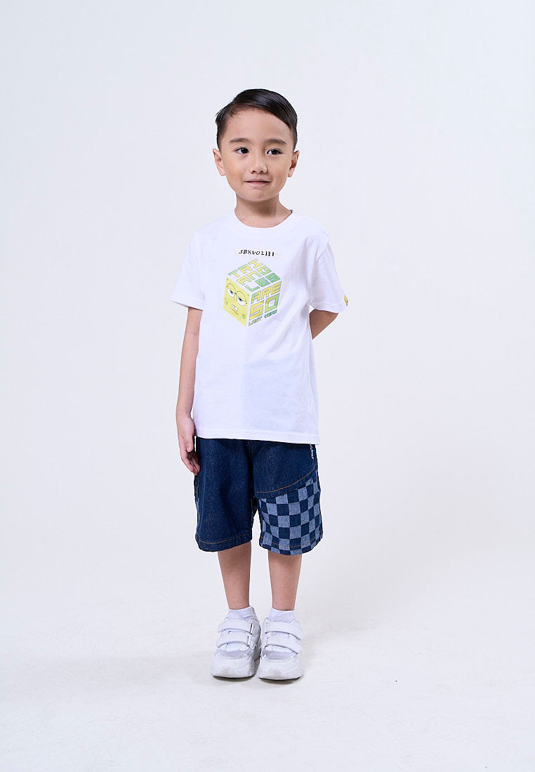 Mossimo Kids Spongebob Pristine White Unisex Tshirt