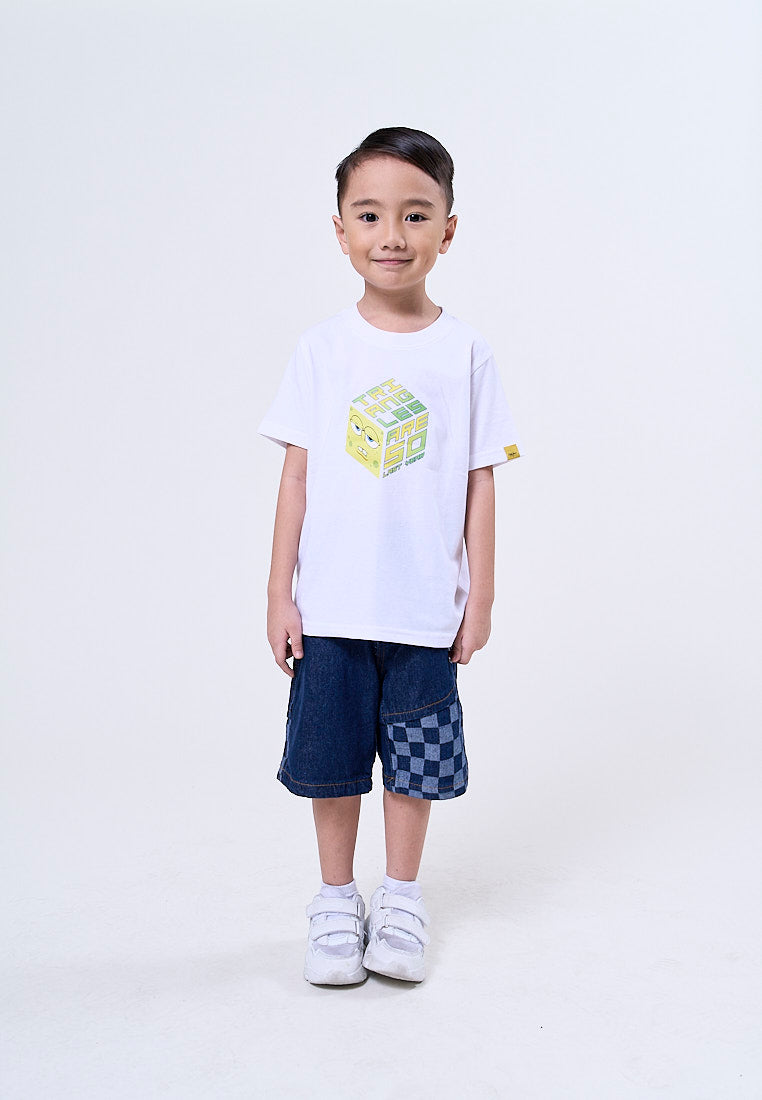 Mossimo Kids Spongebob Pristine White Unisex Tshirt