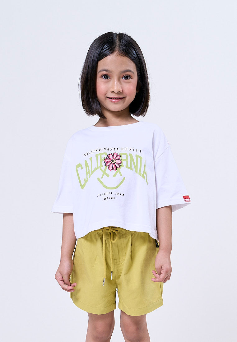 Mossimo Kids Rachel White Loose Cropped Tee