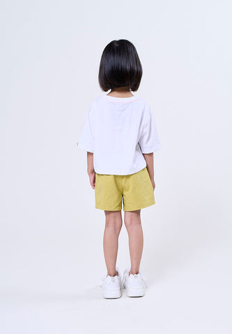 Mossimo Kids Rachel White Loose Cropped Tee