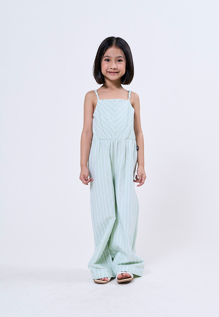 Mossimo Kids Aurora Mint Long Striped Jumpsuit