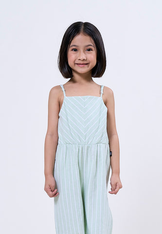Mossimo Kids Aurora Mint Long Striped Jumpsuit
