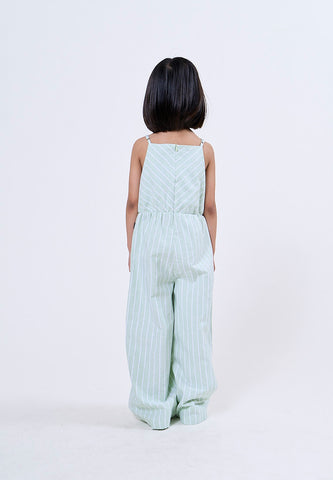 Mossimo Kids Aurora Mint Long Striped Jumpsuit
