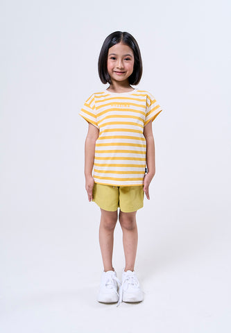 Mossimo Kids Alexandra Spectra Yellow Striped Tshirt