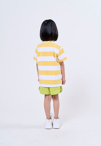 Mossimo Kids Spongebob Yellow Stripes Unisex Tshirt