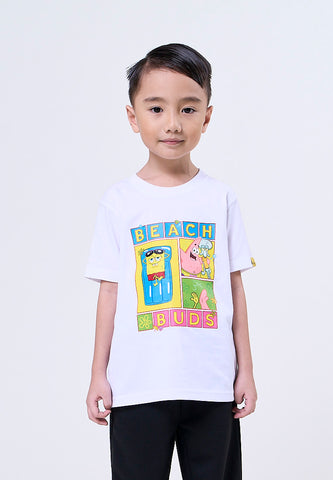 Mossimo Kids Spongebob White Unisex Tshirt