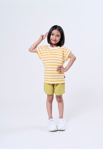 Mossimo Kids Alexandra Spectra Yellow Striped Tshirt