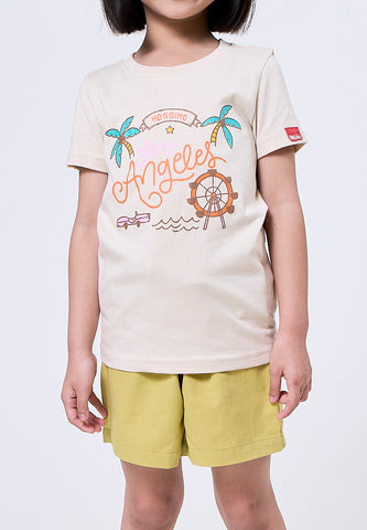 Mossimo Kids Karen Beige Basic Tshirt