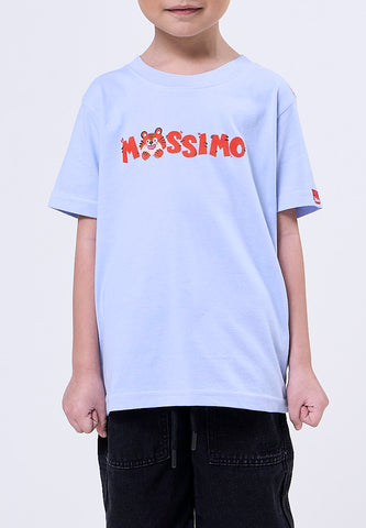 Mosssimo Kids Alexie Light Blue Regular Round Neck Tee
