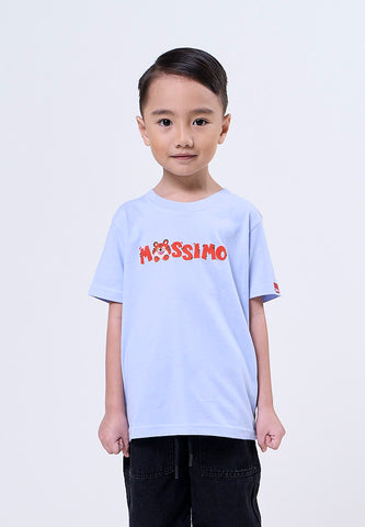 Mosssimo Kids Alexie Light Blue Regular Round Neck Tee