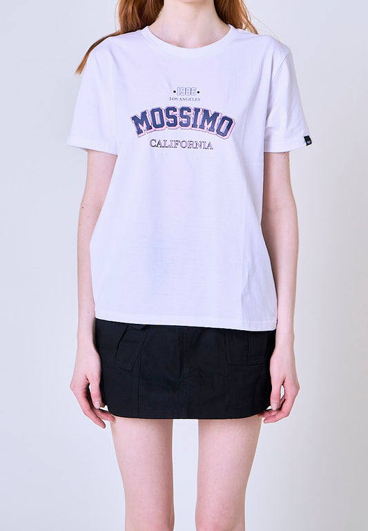 Mossimo Abigail White 1986 California Classic Fit Tee