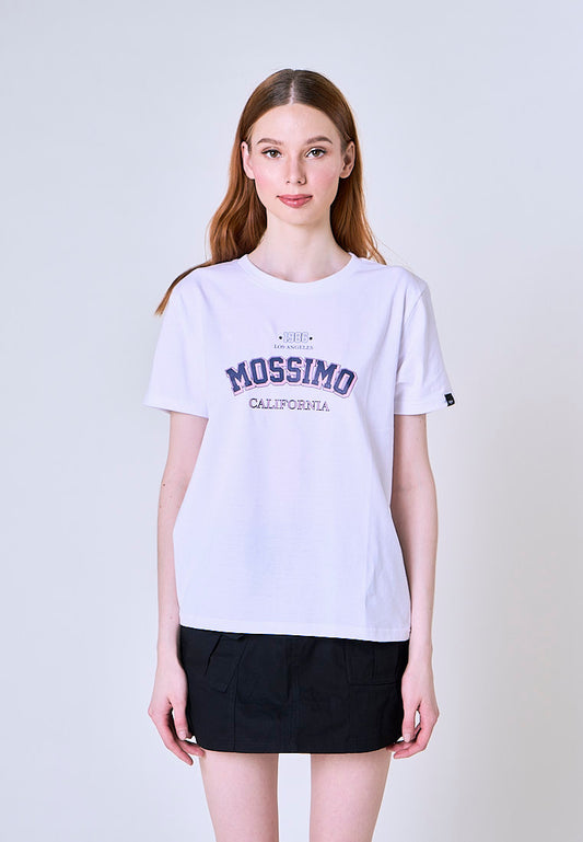 Mossimo Abigail White 1986 California Classic Fit Tee