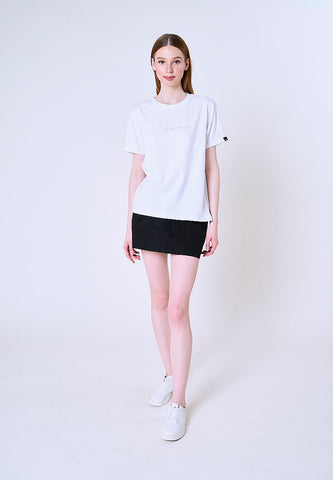 Mossimo Mirabelle White Classic Fit Tee