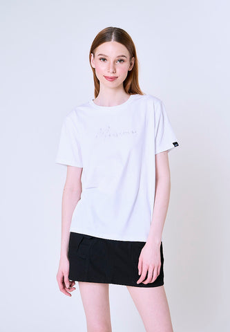 Mossimo Mirabelle White Classic Fit Tee