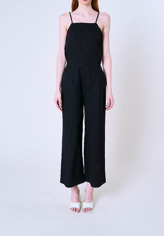 Mossimo Grace Black Tailored Jumpsuit Straight Fit