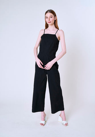 Mossimo Grace Black Tailored Jumpsuit Straight Fit