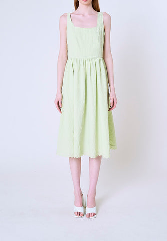 Mossimo Ruby Sage Green Eyelet Midi Dress