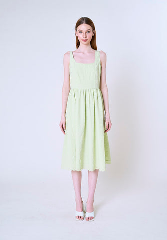 Mossimo Ruby Sage Green Eyelet Midi Dress