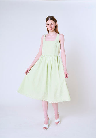Mossimo Ruby Sage Green Eyelet Midi Dress