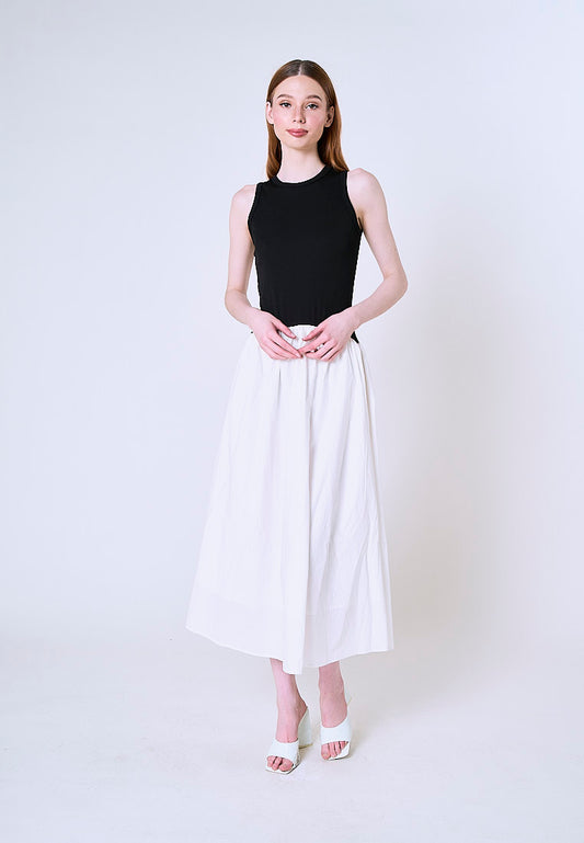 Mossimo Henley Black White Maxi Dress For Women