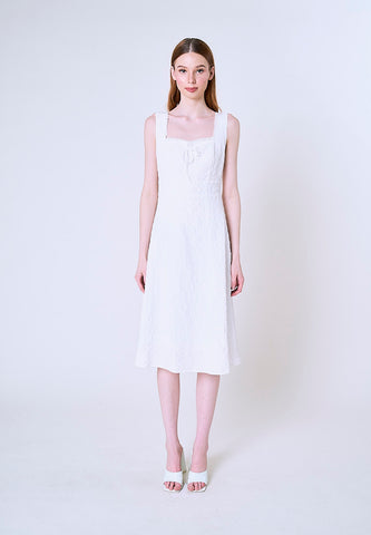 Mossimo Cora White Juliette Midi Dress