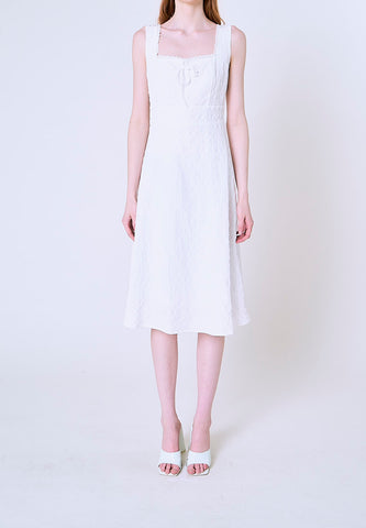 Mossimo Cora White Juliette Midi Dress