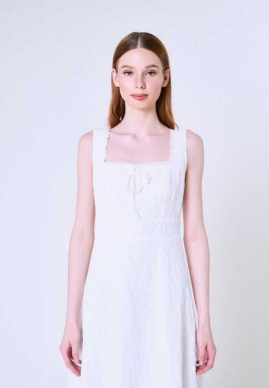 Mossimo Cora White Juliette Midi Dress