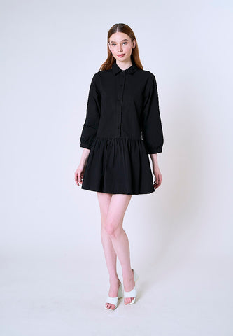 Mossimo Amara Black Polo Shirt Tailored Dress