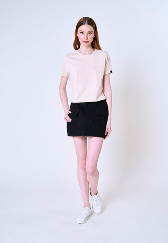 Mossimo Andrea Tapioca Classic Crop Fit Tee